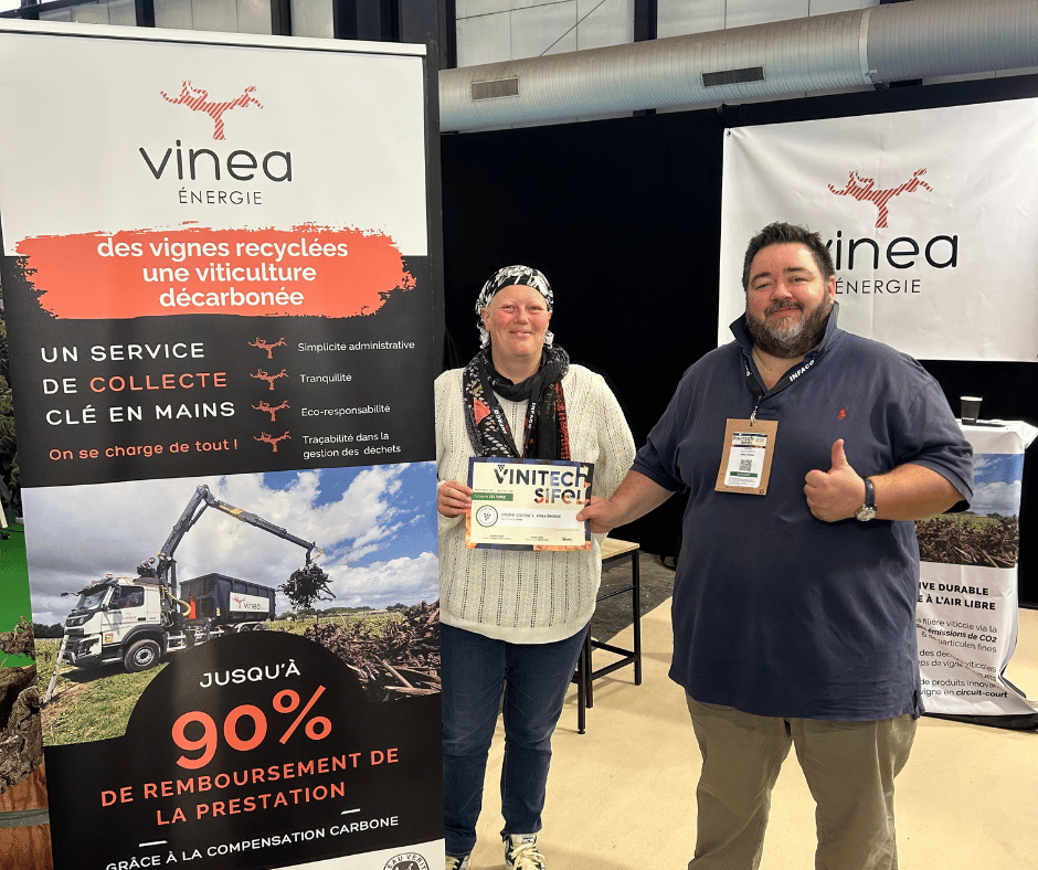 les co-fondateurs présents sur le stand pour présenter Vinea Energie